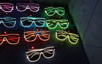 Lunettes Lueur Clignotant LED Lunettes De Soleil Costumes Pour Fête, EDM, Halloween